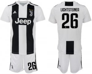 2018-19 Juventus FC 26 LICHTSTEINER Home Soccer Jersey