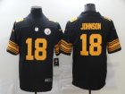Nike Steelers #18 Diontae Johnson Black Color Rush Limited Jersey