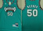 Grizzlies #50 Bryant Reeves Teal Hardwood Classics Jersey