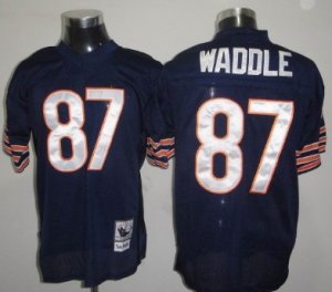 nfl Chicago Bears #87 Waddle Throwback blue