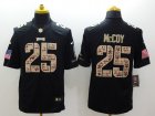 Nike Philadelphia Eagles #25 LeSean McCoy Black Salute to Service Jerseys(Limited)