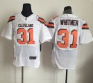 Nike Cleveland Browns #31 Donte Whitner white Jerseys(Elite)