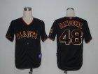 MLB San Francisco Giants #48 Sandoval Black[Cool Base]