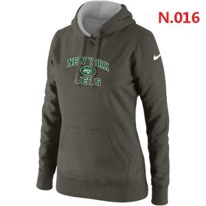 Women New York Jets Heart & Soul Pullover Hoodie Dark grey