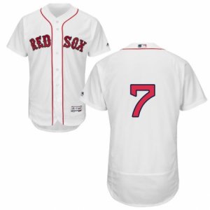 Men\'s Majestic Boston Red Sox #7 Christian Vazquez White Flexbase Authentic Collection MLB Jersey