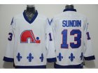 NHL quebec nordiques #13 sundin white Throwback jerseys