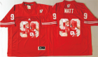 Wisconsin Badgers #99 J.J. Watt Red Portrait Number College Jersey