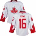 Men Adidas Team Canada #16 Jonathan Toews White 2016 World Cup Ice Hockey Jersey