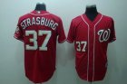 mlb washington nationals #37 strasburg red[cool base]