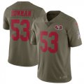 Nike 49ers #53 NaVorro Bowman Youth Olive Salute To Service Limited Jersey