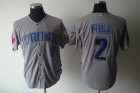 mlb toronto blue jays #2 hill grey