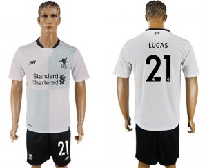 2017-18 Liverpool 21 LUCAS Away Soccer Jersey