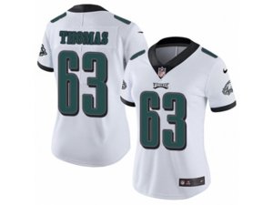 Women Nike Philadelphia Eagles #63 Dallas Thomas White Vapor Untouchable Limited Player NFL Jersey