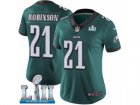 Women Nike Philadelphia Eagles #21 Patrick Robinson Midnight Green Team Color Vapor Untouchable Limited Player Super Bowl LII NFL Jersey