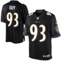 Mens Nike Baltimore Ravens #93 Lawrence Guy Limited Black Alternate NFL Jersey