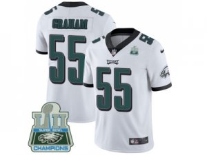 Nike Philadelphia Eagles #55 Brandon Graham White Super Bowl LII Champions Men Stitched NFL Vapor Untouchable Limited Jersey