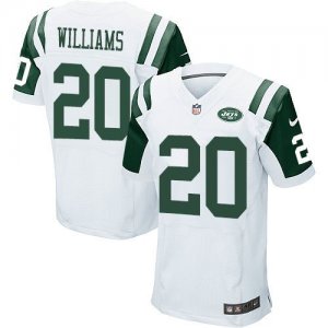 Nike New York Jets #20 Marcus Williams white jerseys(Elite)