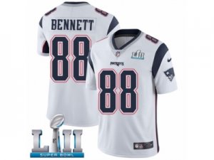 Youth Nike New England Patriots #88 Martellus Bennett White Vapor Untouchable Limited Player Super Bowl LII NFL Jersey