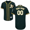 Mens Majestic Oakland Athletics Customized Green Flexbase Authentic Collection MLB Jersey