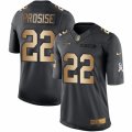 Men's Nike Seattle Seahawks #22 C. J. Prosise Limited Black Gold Salute to Service NFL Jersey