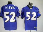 nfl baltimore ravens #52 r.lewis purple