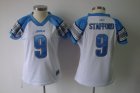 2010 Women's Field Flirt Fashion nfl detroit lions #9 stafford white