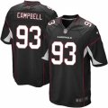 Mens Nike Arizona Cardinals #93 Calais Campbell Game Black Alternate NFL Jersey