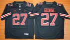 NCAA Ohio State Buckeyes #27 Eddie George Black(Red No.) Limited Stitched Jersey