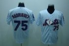 mlb new york mets #75 rodriguez white(blue strip)