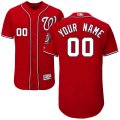 2016 Men Washington Nationals Majestic Scarlet Flexbase Authentic Collection Custom Jersey