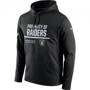 Men\'s Oakland Raiders Nike Black Circuit Property Of Performance Pullover Hoodie