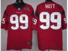 Nike NFL Houston Texans #99 Watt red[10th Patch]Elite Jerseys