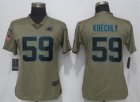 Nike Panthers #59 Luke Kuechly Olive Women Salute To Service Limited Jersey