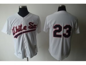 mlb Chicago White Sox #23 Robin Ventura Throwback White Jersey