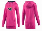 Women St. Louis Rams Logo Pullover Hoodie-044