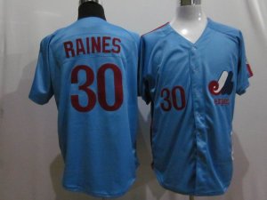 mlb montreal expos #30 tim raines m&n blue