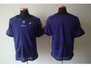 Nike Baltimore Ravens blank purple jerseys[Elite Art Patch]