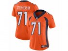 Women Nike Denver Broncos #71 Donald Stephenson Vapor Untouchable Limited Orange Team Color NFL Jersey