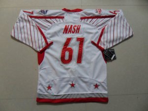 2011 nhl all star nhl blue jackets #61 nash white