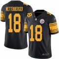 Mens Nike Pittsburgh Steelers #18 Zach Mettenberger Limited Black Rush NFL Jersey