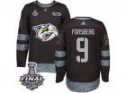 Mens Adidas Nashville Predators #9 Filip Forsberg Premier Black 1917-2017 100th Anniversary 2017 Stanley Cup Final NHL Jersey