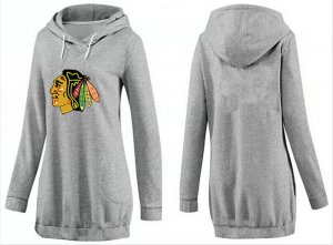 NHL Women Chicago Blackhawks Logo Pullover Hoodie 9