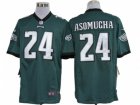 Nike NFL philadelphia eagles #24 asomugha green Game Jerseys