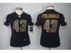 Nike Women San Pittsburgh Steelers #43 Troy Polamalu Black Jerseys(Impact Limited)