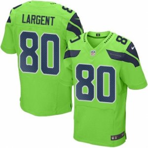 Nike Seattle Seahawks #80 Steve Largent Green Mens Stitched NFL Elite Rush Jersey