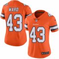 Women's Nike Denver Broncos #43 T.J. Ward Limited Orange Rush NFL Jersey