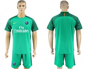 2017-18 Paris Saint-Germain Green Goalkeeper Soccer Jersey