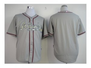 mlb jerseys atlanta braves blank grey[number camo]