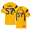 West Virginia Mountaineers #57 Adam Pankey Gold College Football Jersey