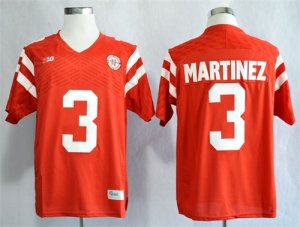 Nebraska Cornhuskers #3 Taylor Martinez Red College Football Jersey